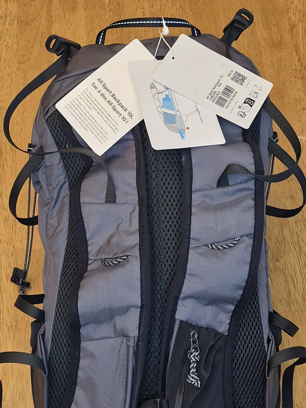 Lululemon All Sport Anchor & Black Backpack 10L - Lightweight Hiking Running